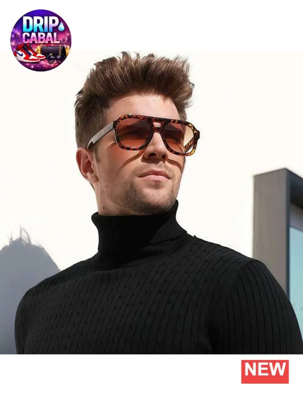 Retro 70s Chunky Square Oversized Aviator Sunglasses for Women Men Lightweight
